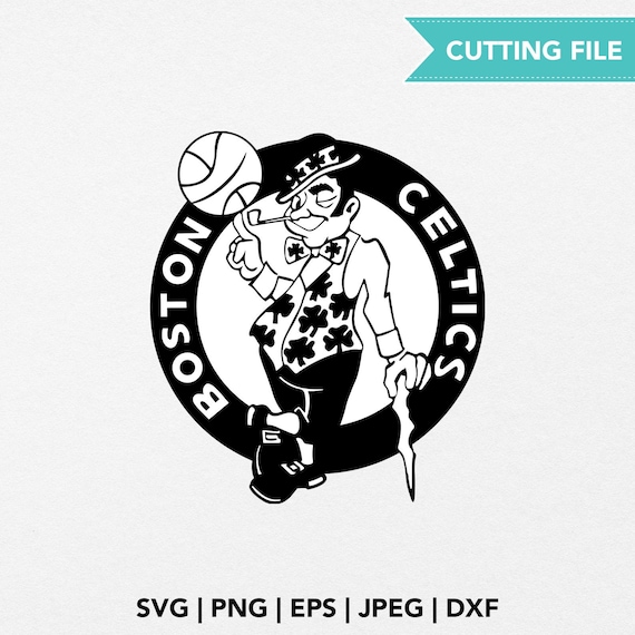 Celtics BW SVG Cricut dei Boston Celtics Silhouette celtics | Etsy