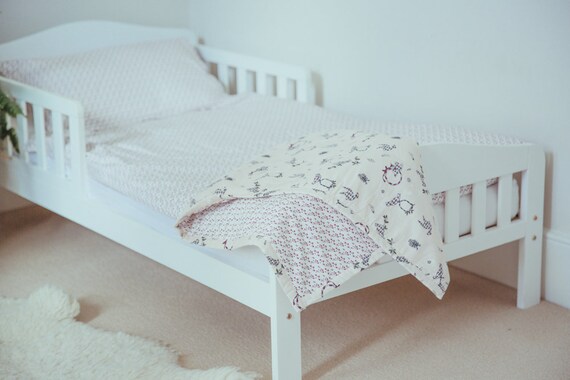 Burgundy Star Cot Bed Duvet Cover Pillow Case Set Etsy
