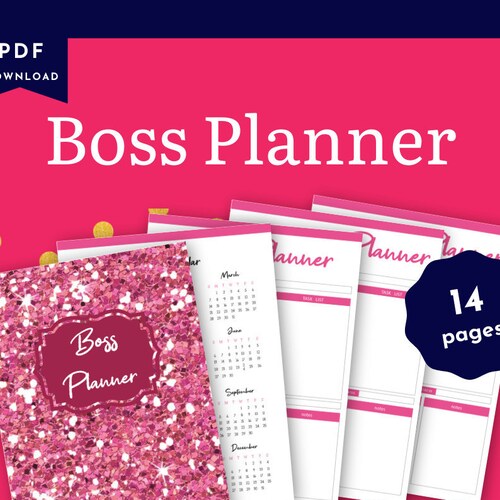 Boss Babe Planner Printable PDF for Women Lady Boss Planner - Etsy Canada