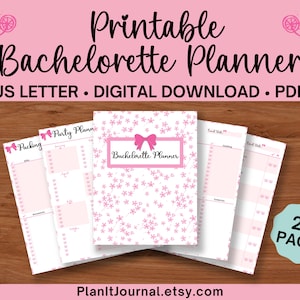 Printable Bachelorette Party Planner: 25-Page Hen Party Template (US Letter PDF)