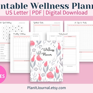 Printable Wellness Planner, US Letter