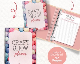 Elevate Your Craft Shows and Fairs with Our Comprehensive 97-page Pintable Planner and Checklist-US Letter, Pdf, DigitalDownload