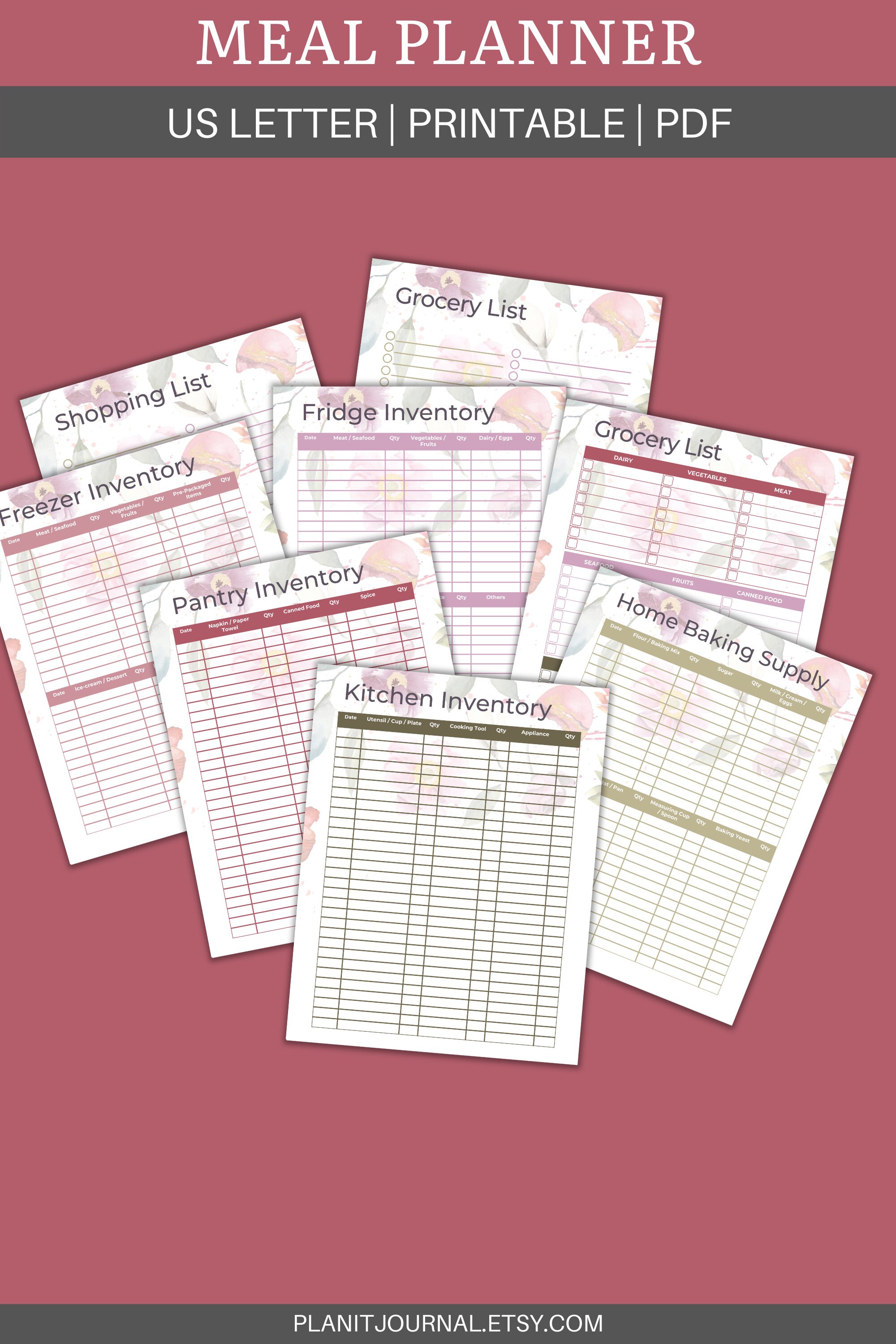 The Ultimate Meal Planner Printable Digital Download PDF - Etsy