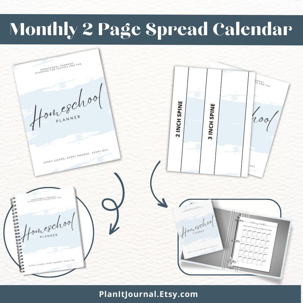 Comprehensive Printable Homeschool Planner With Loop Schedule, Binder ...