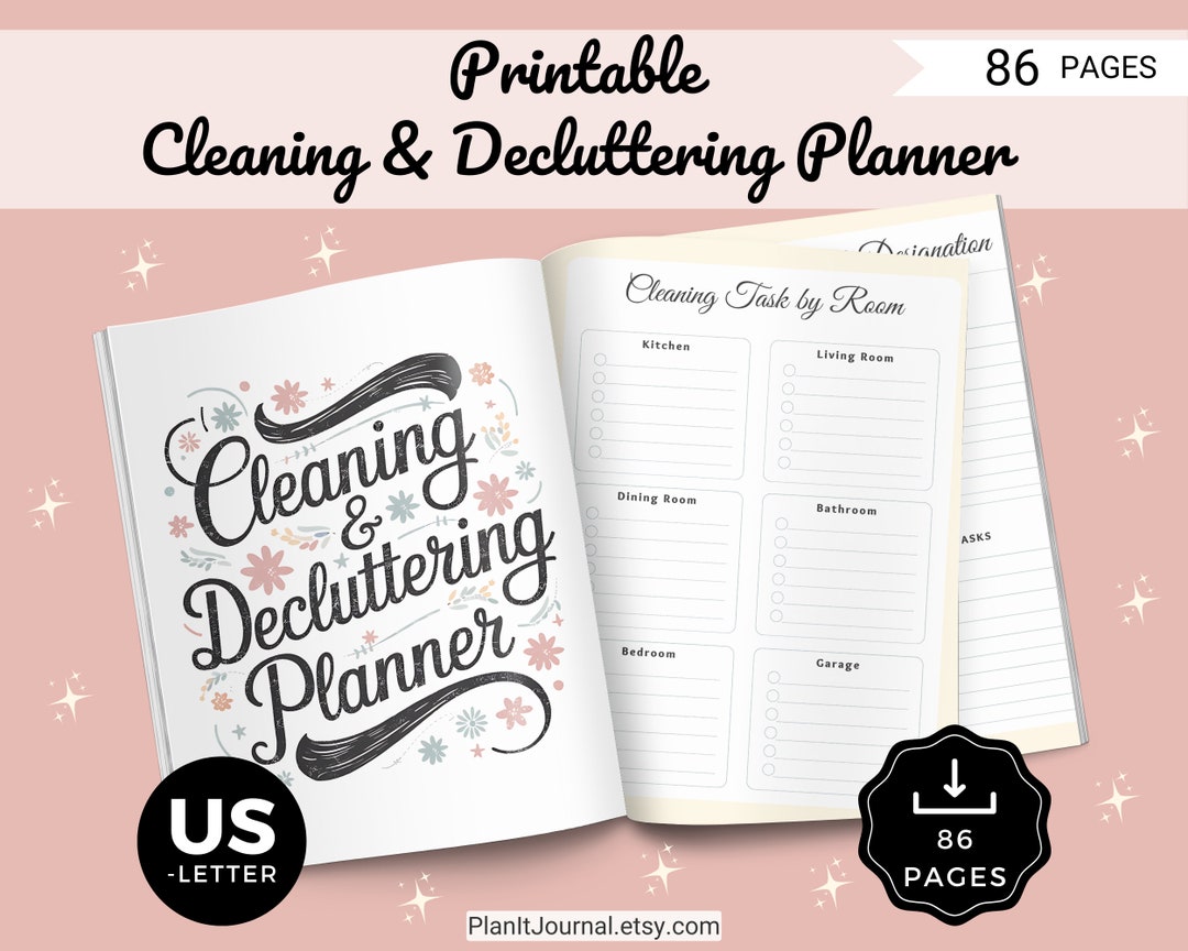 Cleaning & Decluttering Printable Planner | Home Organization, Cleaning ...
