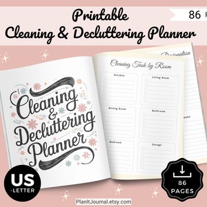 Afdrukbare planner schoonmaken en opruimen: huisorganisatie (pdf)