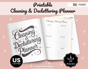 Cleaning & Decluttering Printable Planner: Home Organization (PDF)
