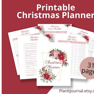 Printable Christmas Planner: Holiday Binder (US Letter, A4, A5) (Digital Download)