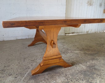 Pine French Country Trestle Table