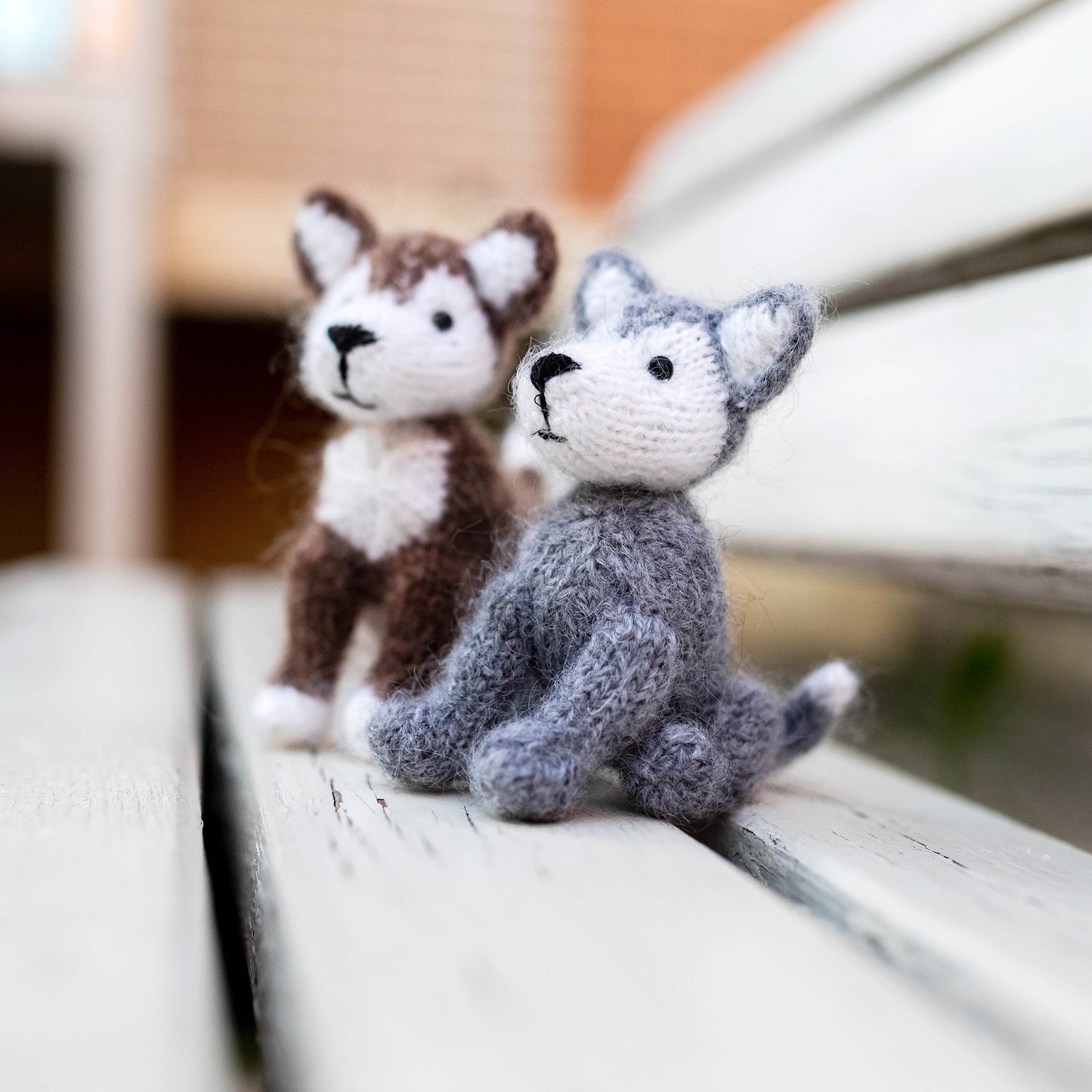 Siberian Husky mini Puppy KNITTING PATTERN Diy pocket dog Etsy