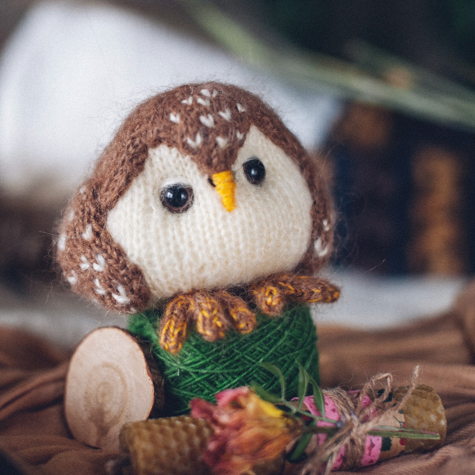 Little barn owl KNITTING PATTERN small gifts and decor Etsy