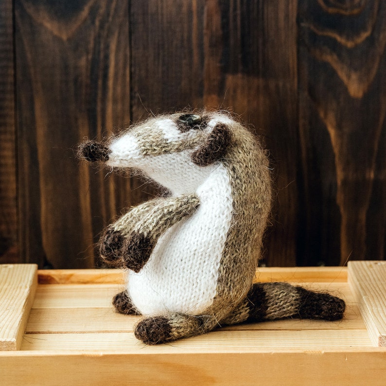 Meerkat Knitting Pattern soft Knitted Toy Home décor stuffed Etsy