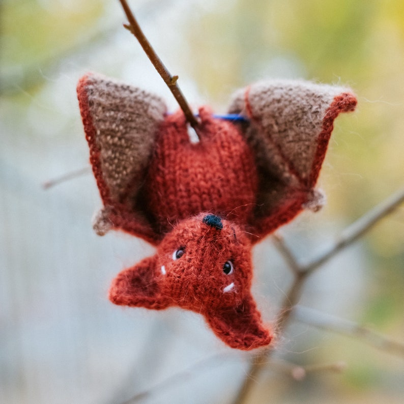 Mini Bat KNITTING PATTERN Halloween small gifts and decor Etsy