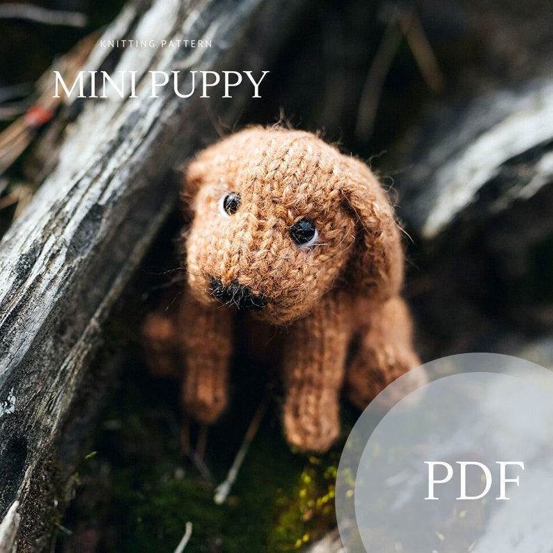 Realistic Mini Puppy KNITTING PATTERN Mini Dog Knitting Etsy Australia