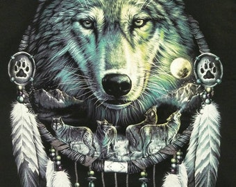 Poster Loup Indien Etsy