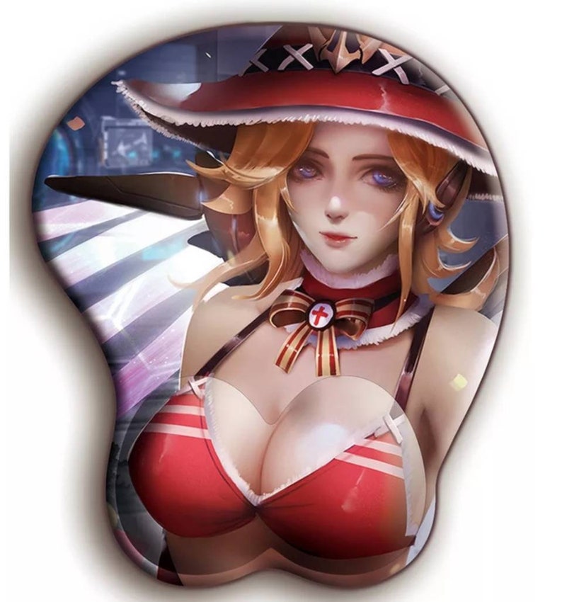 3D silicone Breast Anime Girl Computer and Gaming Mouse Pad and Wrist Rest