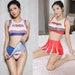 Sexy Cosplay Cheerleader 3 piece Fantasy Role play Sports Girl Lingerie Set 