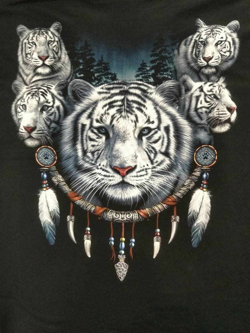 White Tiger Wall Hanging Wall Art Decor. - Etsy