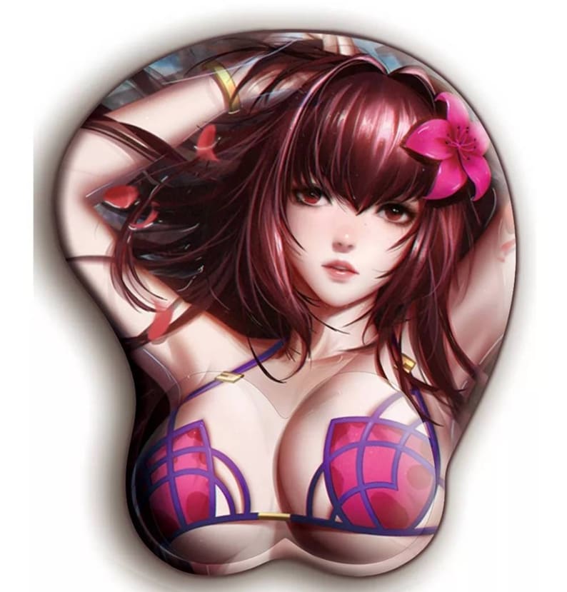 3D silicone Breast Anime Girl Computer and Gaming Mouse Pad and Wrist Rest