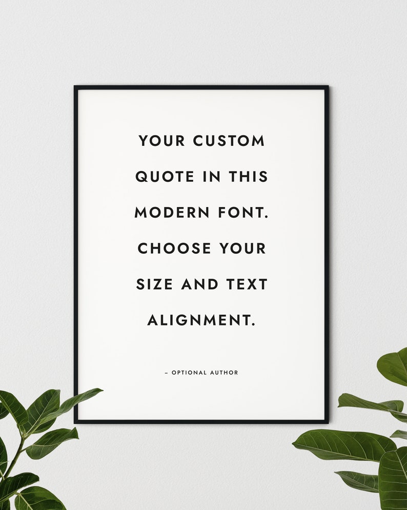 Custom Quote Print Custom Text Print Custom Quote Quote Etsy UK
