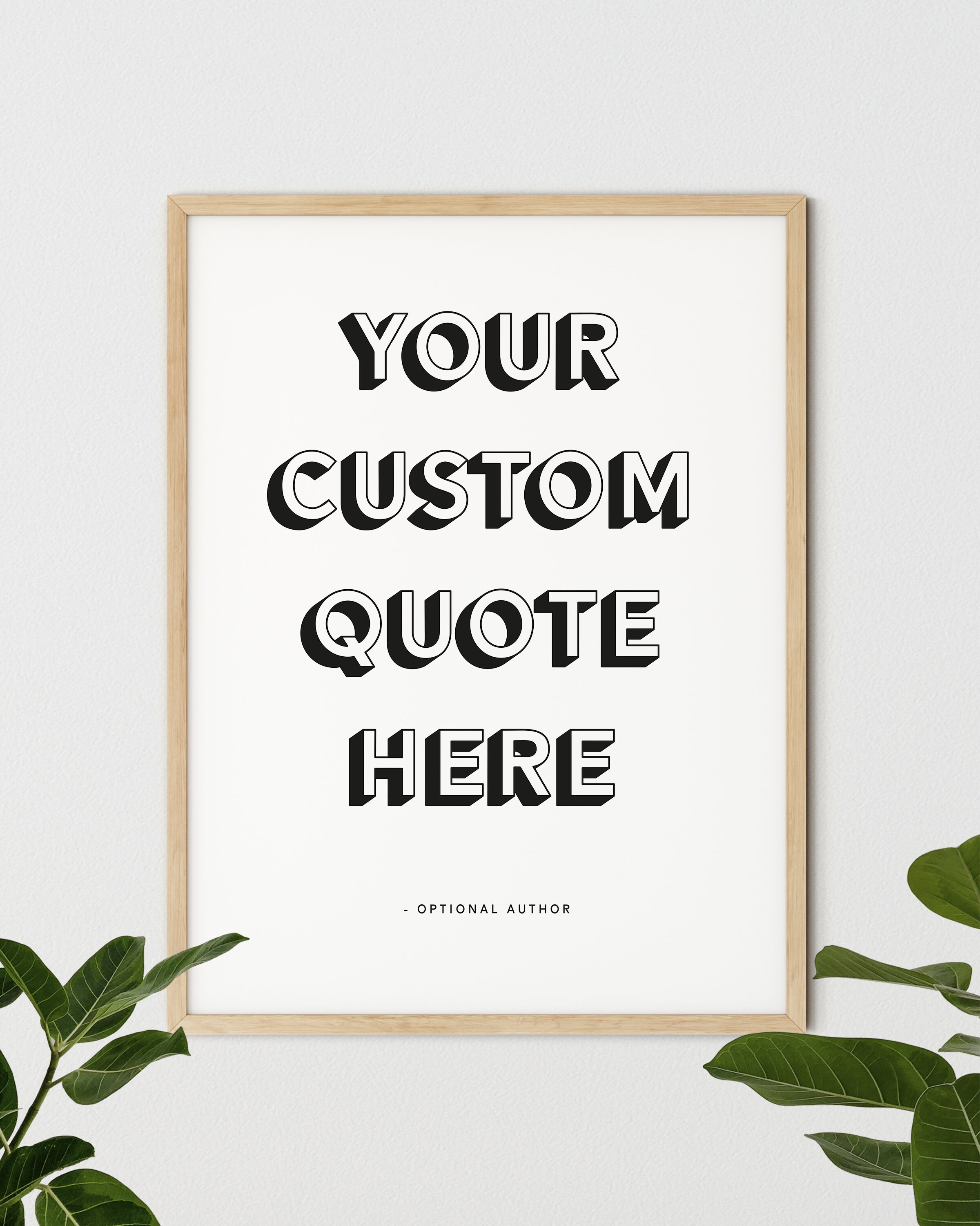 printable wall art custom text print printable quote quote etsy