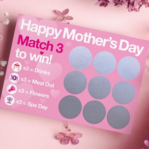 Mothers Day Gift, Gift for Mum, Mothers Day Scratch Card, Mothers Day Card, Scratch Card for Mum, Gift for Her, Best Mum Mothers Day