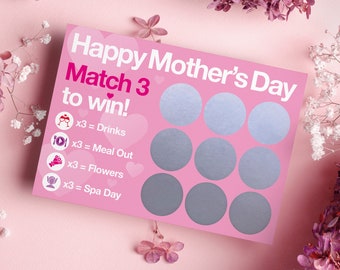 Mothers Day Gift, Gift for Mum, Mothers Day Scratch Card, Mothers Day Card, Scratch Card for Mum, Gift for Her, Best Mum Mothers Day