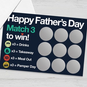 Fathers Day Gift, Gift for Dad, Gift for Him, Fathers Day Card, Fathers Day Scratch Card, Funny Fathers Day Gift, Best Dad Fathers Day Gift
