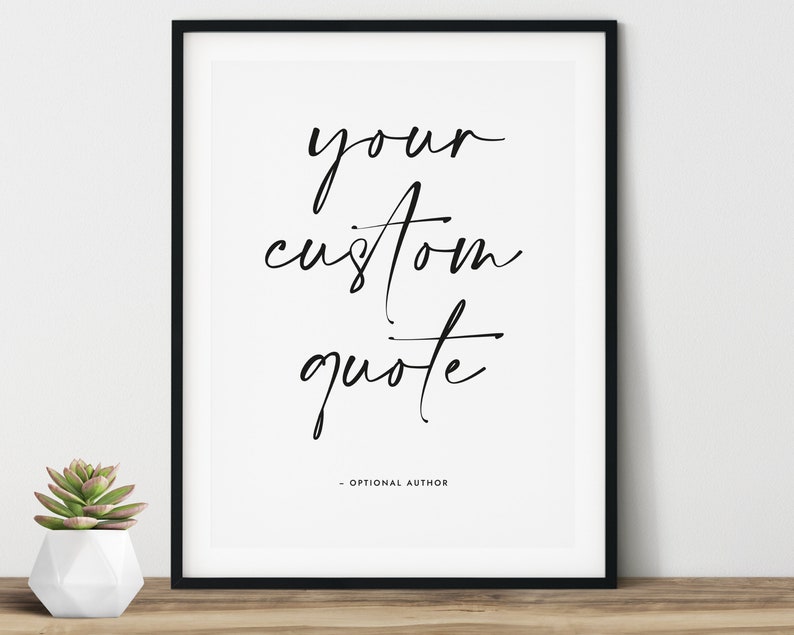 Printable Wall Art Custom Text Print Printable Quote Quote Etsy