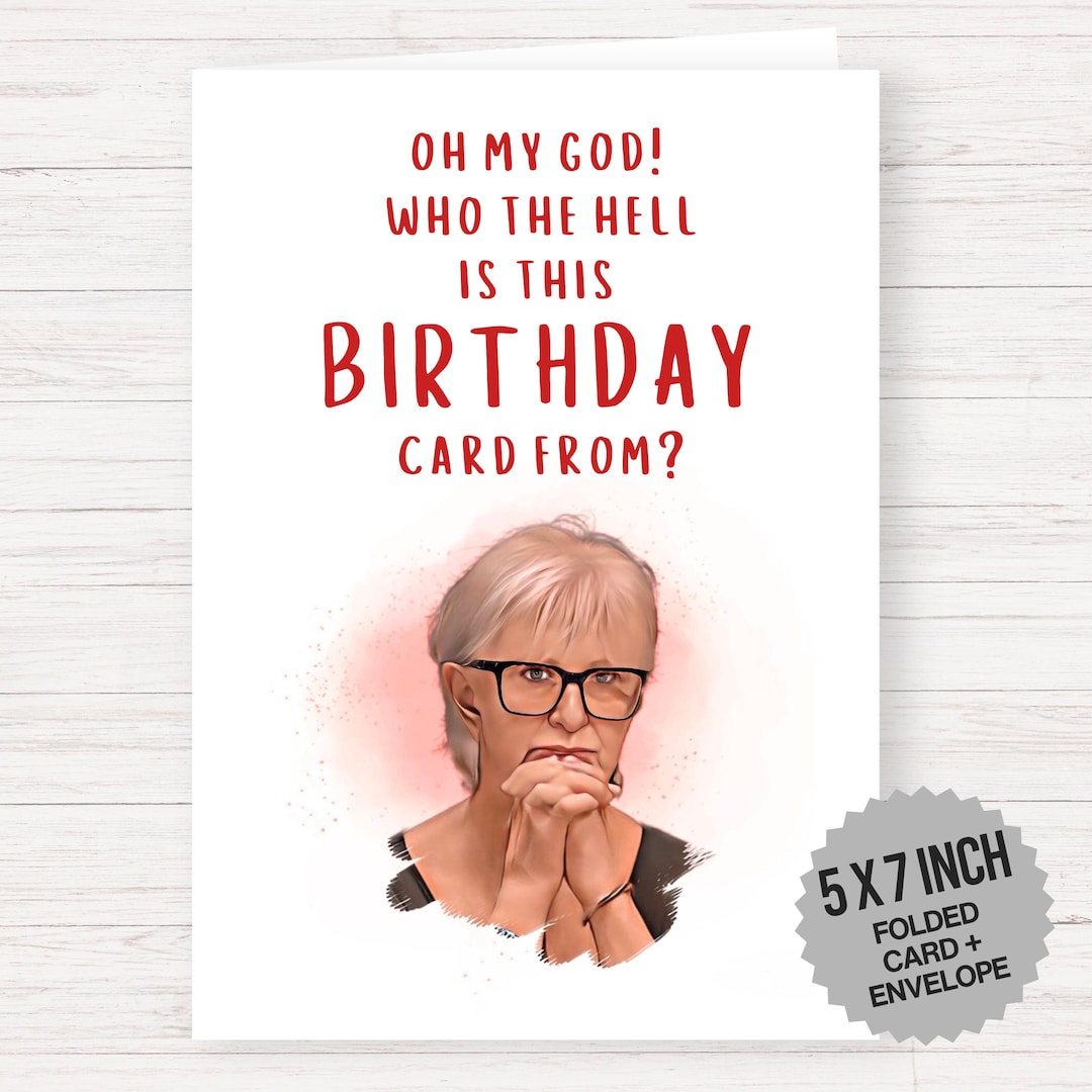 Traitors Linda, Birthday Card, Linda Traitors, Traitors Birthday Card