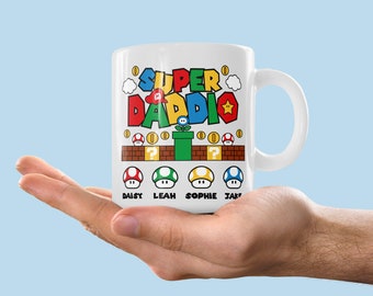 Super Daddio Mug, Fathers Day Gift for Dad, Gift For Dad, Gift for Him, Birthday Gift for Dad, Gamer Gift, Fathers Day Mug,