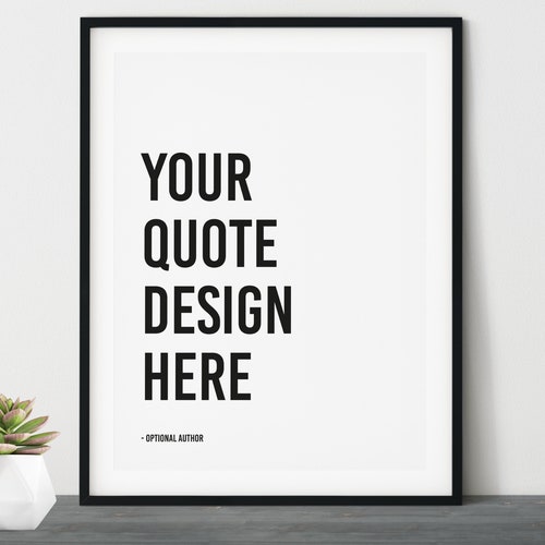 Modern Custom Quote Print Large Wall Art Custom Printable Etsy Canada
