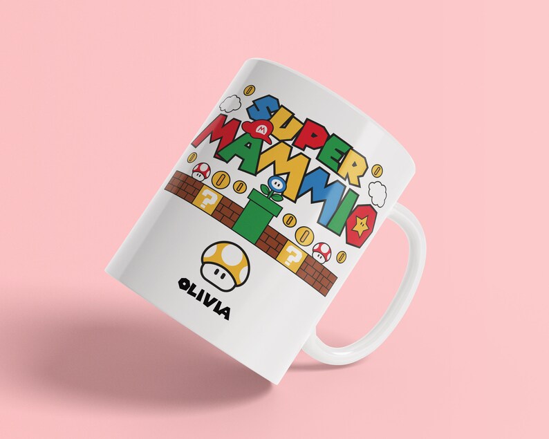 Super Mammio Mug, Mothers Day Gift, Gift For Mum, Gift for Her, Birthday Gift for Mum, Gamer Gift, Mothers Day Mug, Mothers Day Present image 4