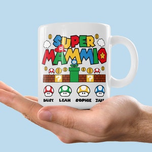 Super Mammio Mug, Mothers Day Gift, Gift For Mum, Gift for Her, Birthday Gift for Mum, Gamer Gift, Mothers Day Mug, Mothers Day Present image 1