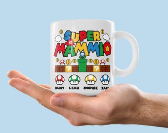 Super Mammio Mug, Mothers Day Gift, Gift For Mum, Gift for Her, Birthday Gift for Mum, Gamer Gift, Mothers Day Mug, Mothers Day Present