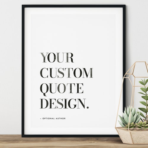 Modern Custom Quote Print Large Wall Art Custom Printable Etsy Canada