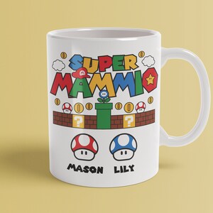 Super Mammio Mug, Mothers Day Gift, Gift For Mum, Gift for Her, Birthday Gift for Mum, Gamer Gift, Mothers Day Mug, Mothers Day Present image 3