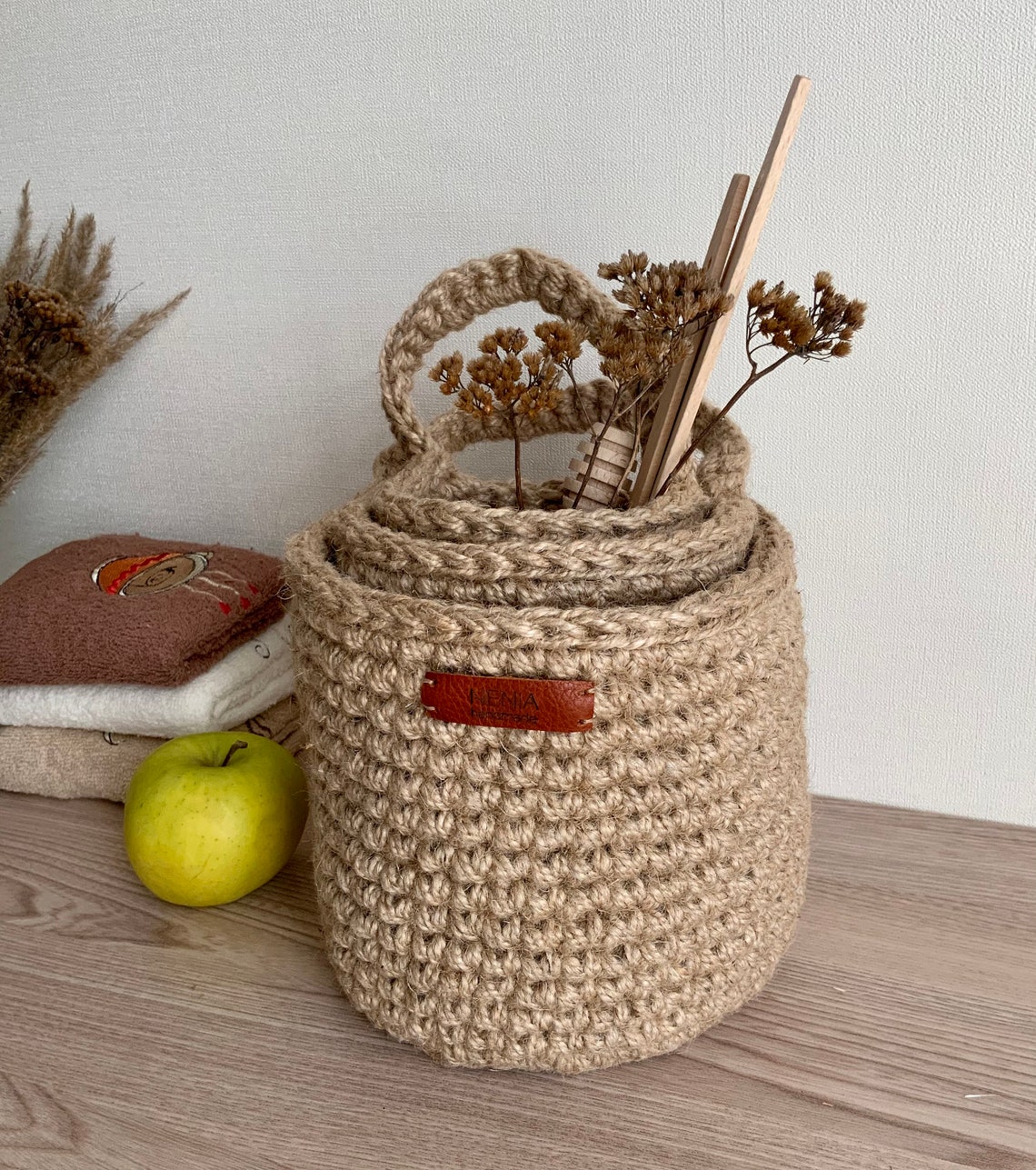 Pqahffowr Lot De 4 Paniers Suspendus Avec 4 Crochets De Suspension En