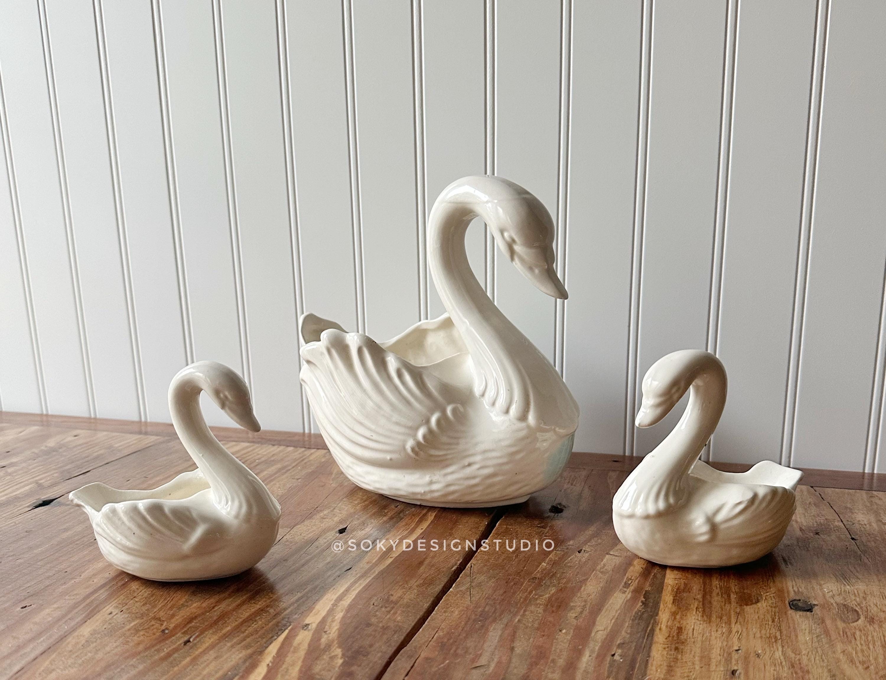 Ceramic Swan - Etsy