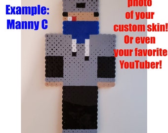 Custom Minecraft Skins Perler Beads