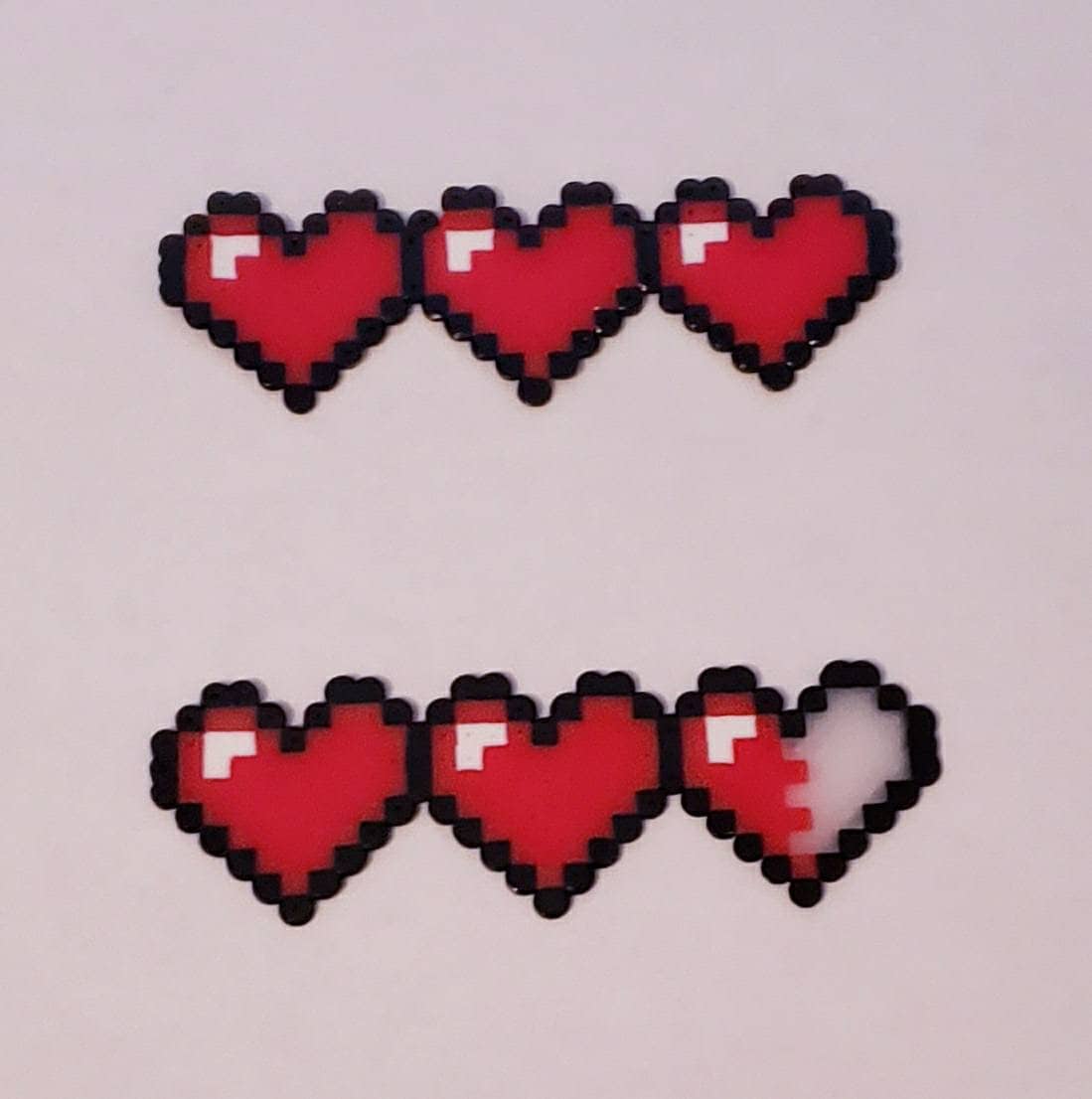 Health Bar / Gaming Hearts / Minecraft Hearts / Zelda Hearts / Etsy