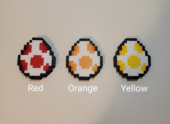 Yoshi Perler Beads | Yoshi 8-bit | Yoshi Egg | 8-bit Gifts | Gamer