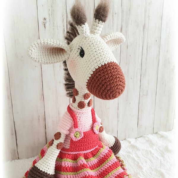 Gina Giraf, haakpatroon, amigurumi giraffe pattern, crochet pattern