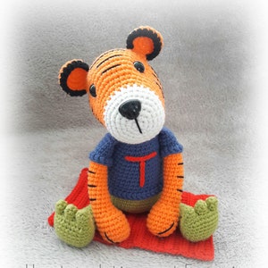 Teun Tijgodil, crochet pattern, amigurumi pattern, crochet pattern