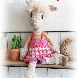 Anna Alpaca, crochet pattern, amigurumi alpaca pattern, crochet pattern