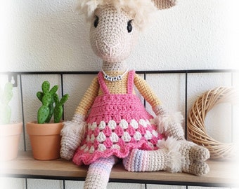 Anna Alpaca, crochet pattern, amigurumi alpaca pattern, crochet pattern