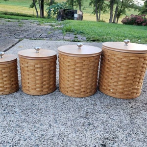 Longaberger Canister Basket Set - Etsy