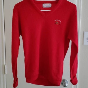 Vintage Lady Pickering V Neck Hannastown Golf Club Sweater Women&#39;s Size S