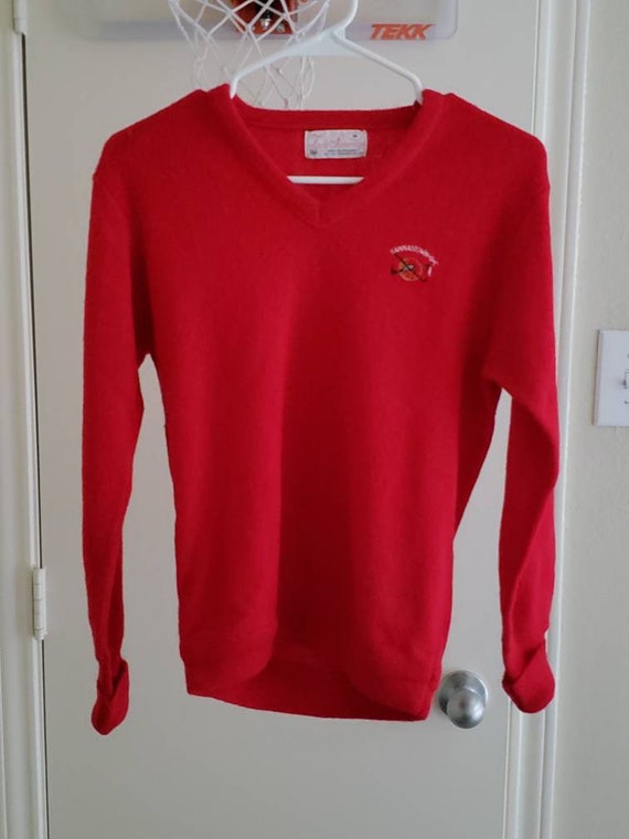 Vintage Lady Pickering V Neck Hannastown Golf Club Sweater Women's Size S