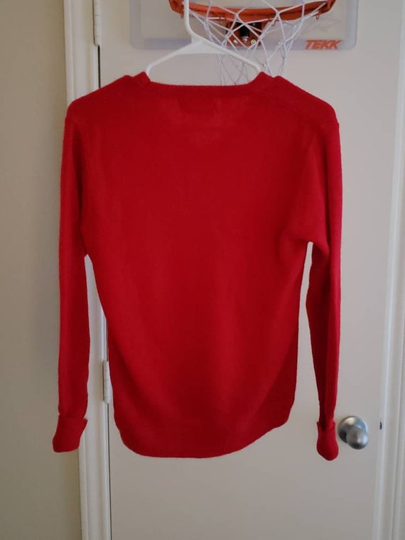 Vintage Lady Pickering V Neck Hannastown Golf Club Sweater Women's Size S View 2